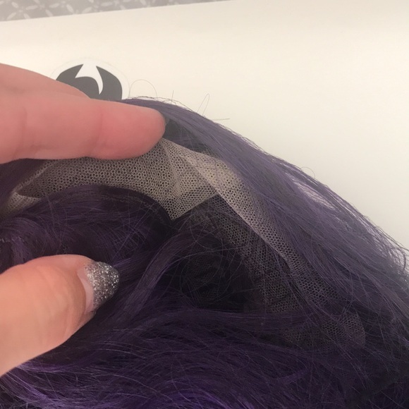 New Uncut Lace Front Lit Unicorn Long Purple Wavy Synthetic Wig - Picture 3 of 8